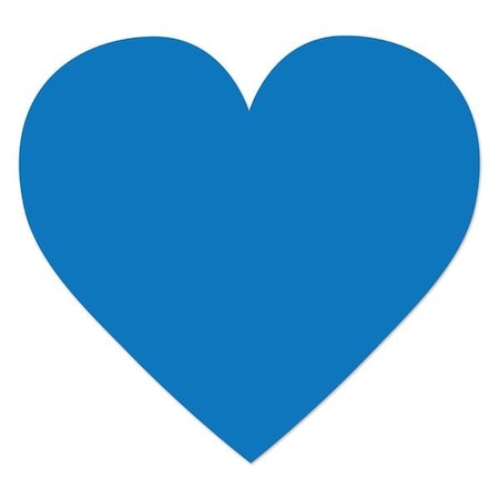 Ergomat DuraStripe Xtreme 4.5in x 4.5in Heart Light Blue, 30PK DSX-HEART-LB-KIT